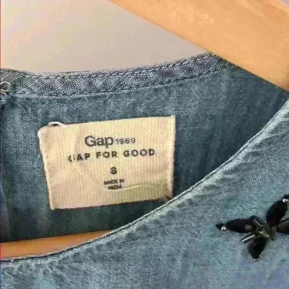 Gap Denim Shirt with Black Gems - Picture 3 of 4